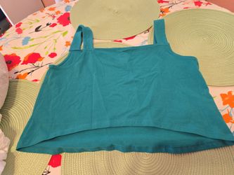 Torrid size 2 - blue crop top