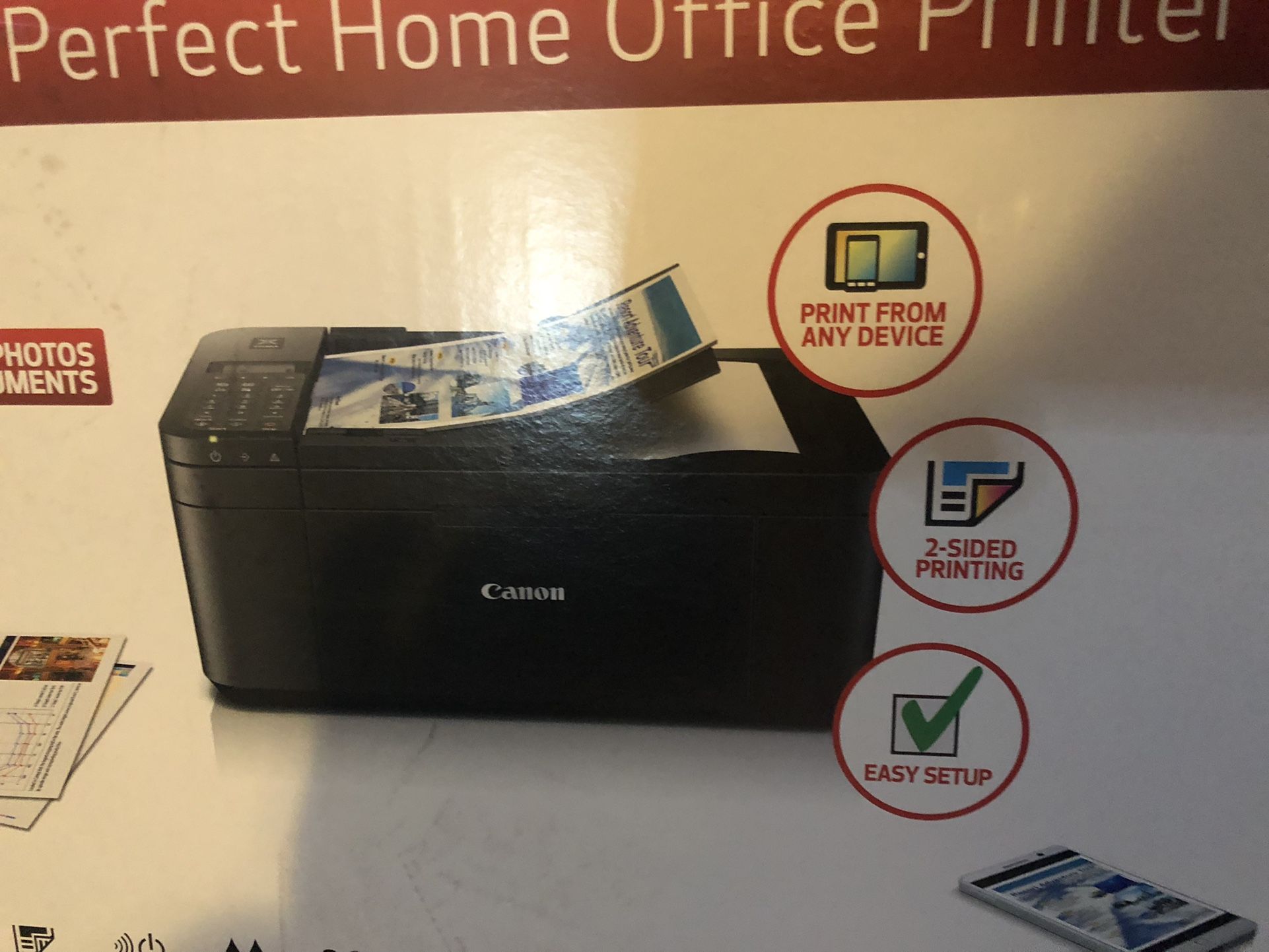 Canon PIXMA TR4522 Compact Wireless All-in-One Inkjet Office Printer - Black