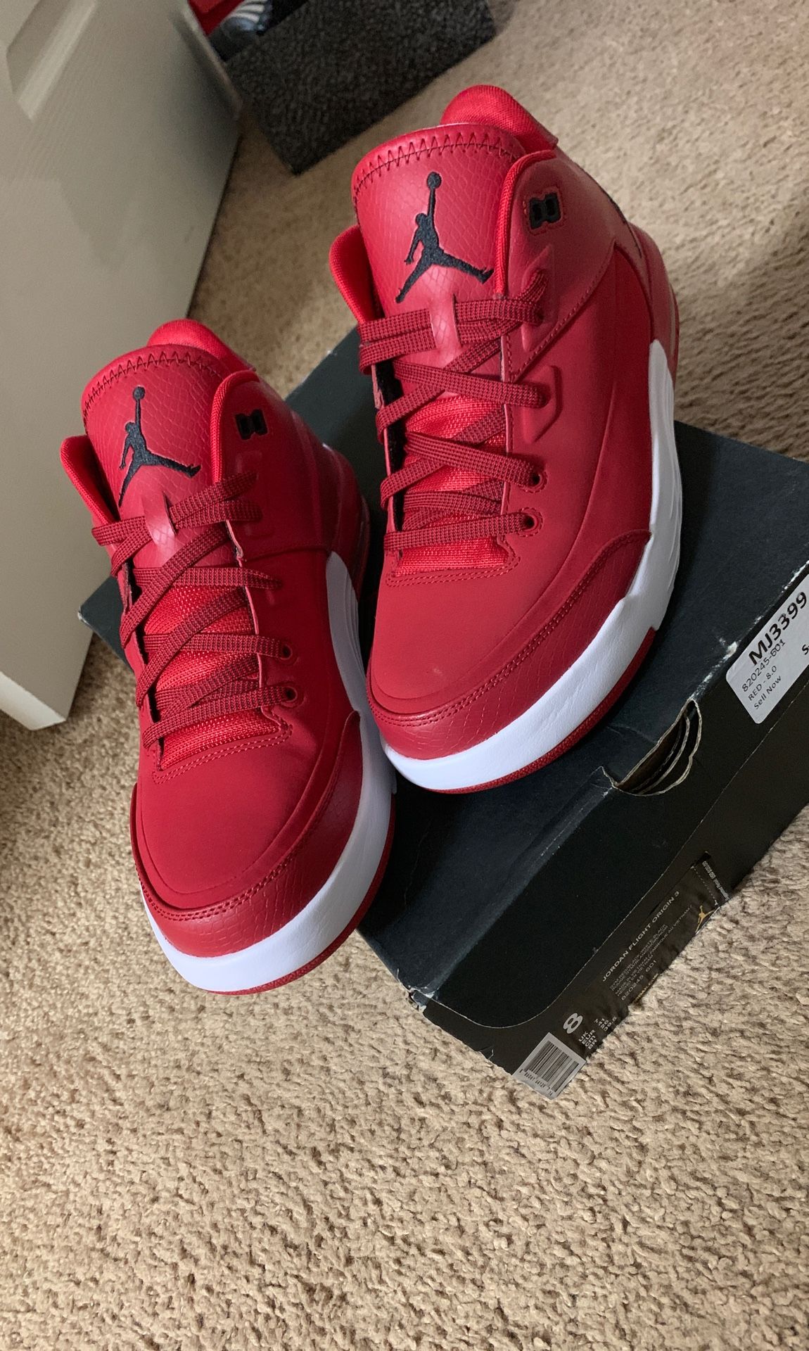 Red jordan cheap flight