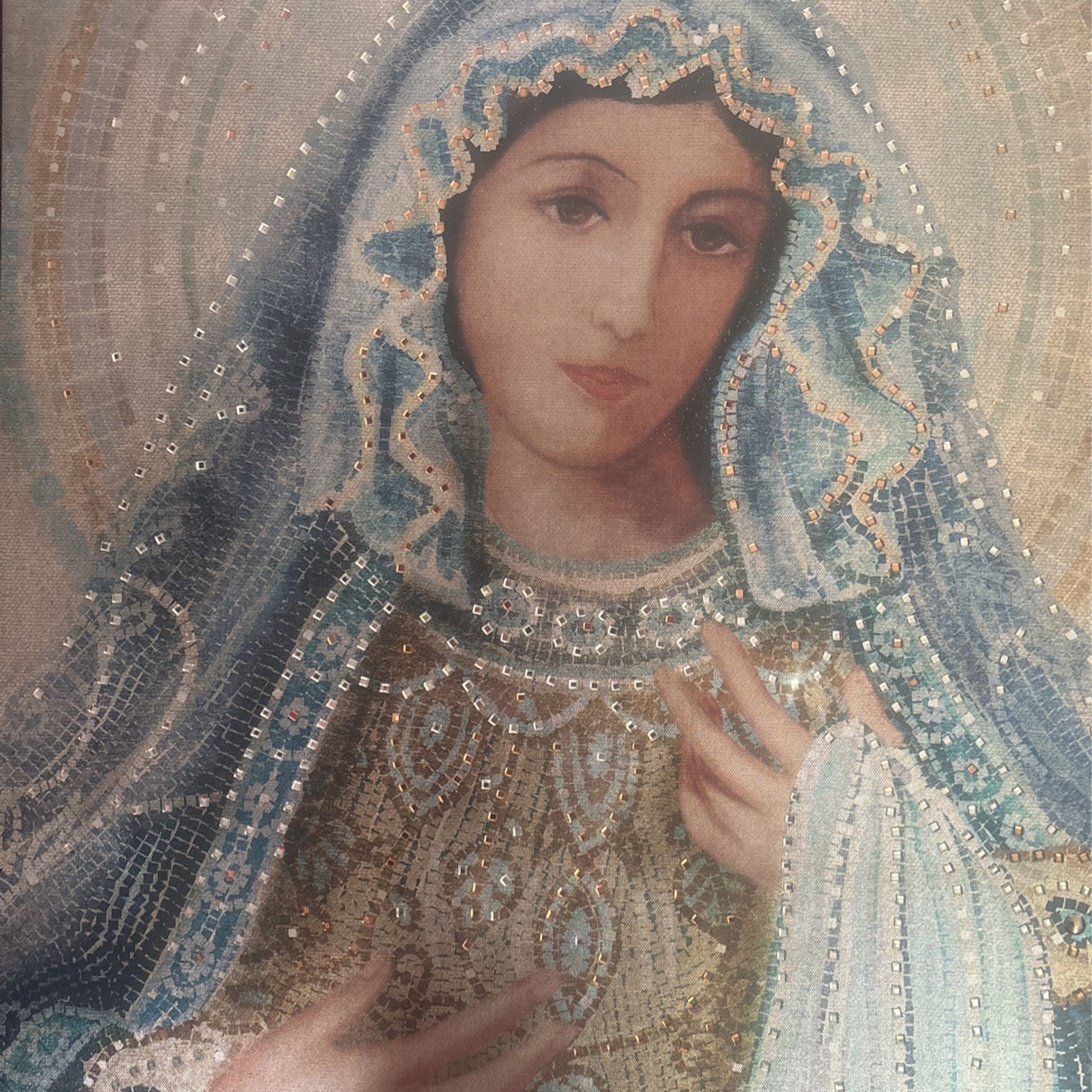 Mosaic Painting Virgin Mary