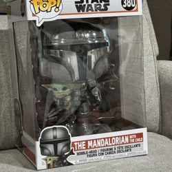 Star Wars Disney Funko Pop the Mandalorian with child