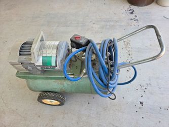 Speedaire portable electric air compressor.