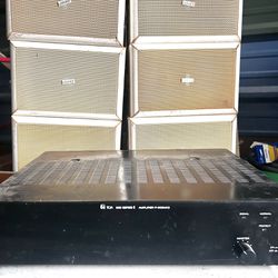 Industrial Sound System  W/ 8 Speakers 