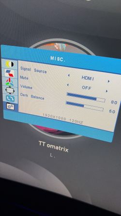 Gaming monitor with monitor arm