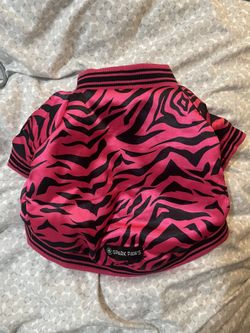Pink Zebra Dog Bomber Jacket