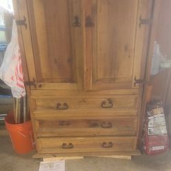 Wooden Armoire For Sale.