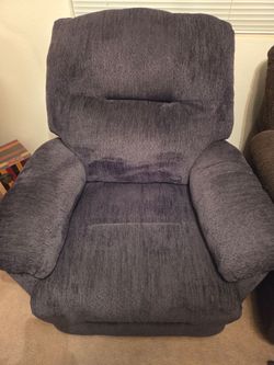 Blue Rocking Recliner