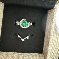 Silver 925 Ring Set Size 8