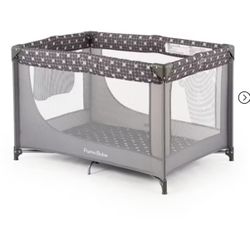 Travel Foldable Portable Bassinet Baby Infant Comfortable Play Yard Crib Cot with Soft Mattress, Breathable Mesh Walls, and Carry Bag,