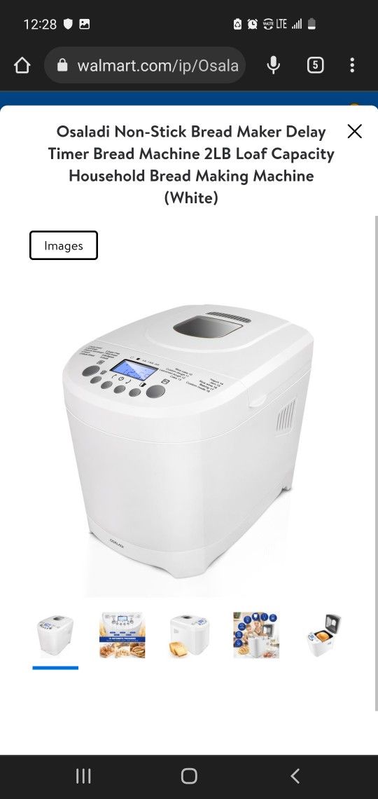 $70 OSALADI 2LB BREAD MAKER 