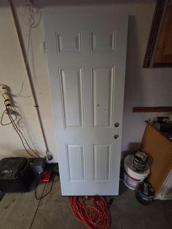 Exterior metal door