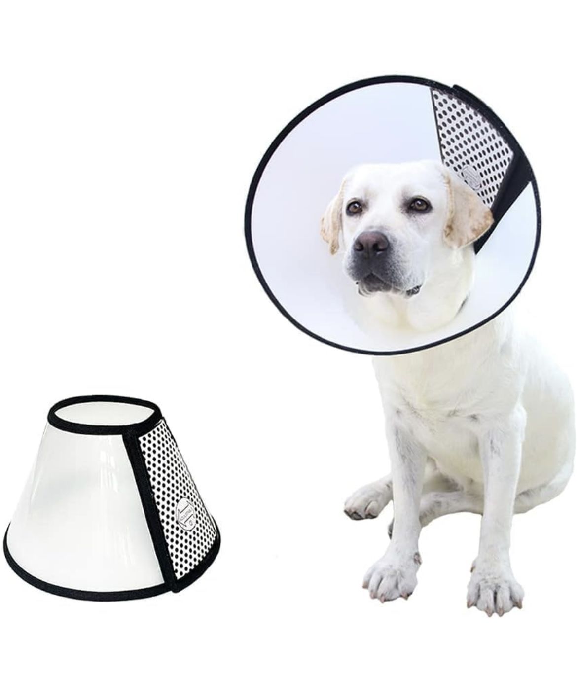 Dog Cone Collar Adjustable Protective Collars for Pet Dog Cat Recovery 