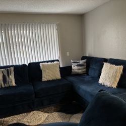 Blue Detachable Couch Set