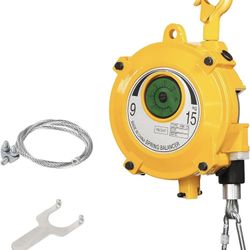 Heavy Duty Spring Balancer 9-15kg (20~33lbs), Tool Hanging Retractor, Retractable Balancer with 1.9m Adjustable Tension Steel Wire Cable, Industrial T