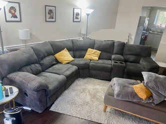 Gray Ashley Recliner Sectional