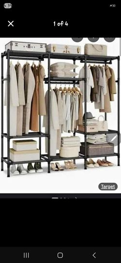 74" heavy Duty portable clothes rack
