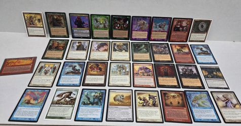 Magic The Gathering (34 Card) Vintage Card Lot - Rares & Foils