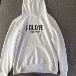 Polo Ralph Lauren White Graphic Hoodie