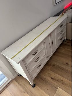 White dresser solid wood