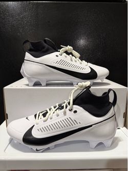 Men Nike Vapor Edge Pro 360 2 Football Cleats White Black FN7759-100 Size 10