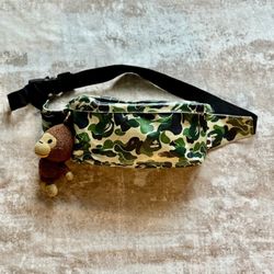 Bape Green Camo Waist bag