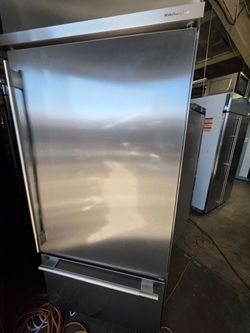 36" KITCHENAID BUILT IN BOTTOM FREEZER STAINLESS STEEL REFRIGERATOR