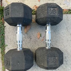 Pair of 30lb Dumbbells