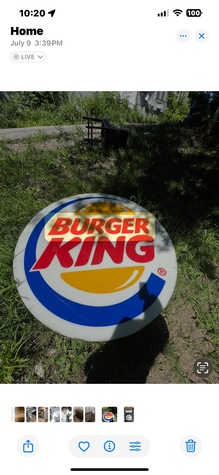 3 Large Burger King Signs