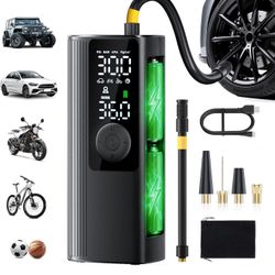 Tire Inflator Portable Air Compressor, 3X Faster Inflation Cordless Air Pump 