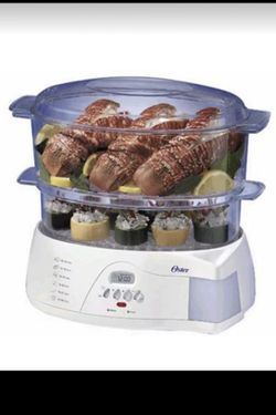 Oster Electronic 2-Tier 6.1-Quart Food Steamer, Like NeW