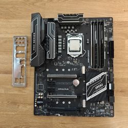 MSI Z270 Sli Plus Gaming Motherboard, CPU, And 32GB DDR4 RAM Intel Like AMD Gigabyte ASUS