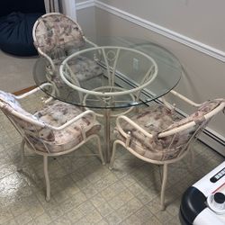Table W/ 3 Chairs