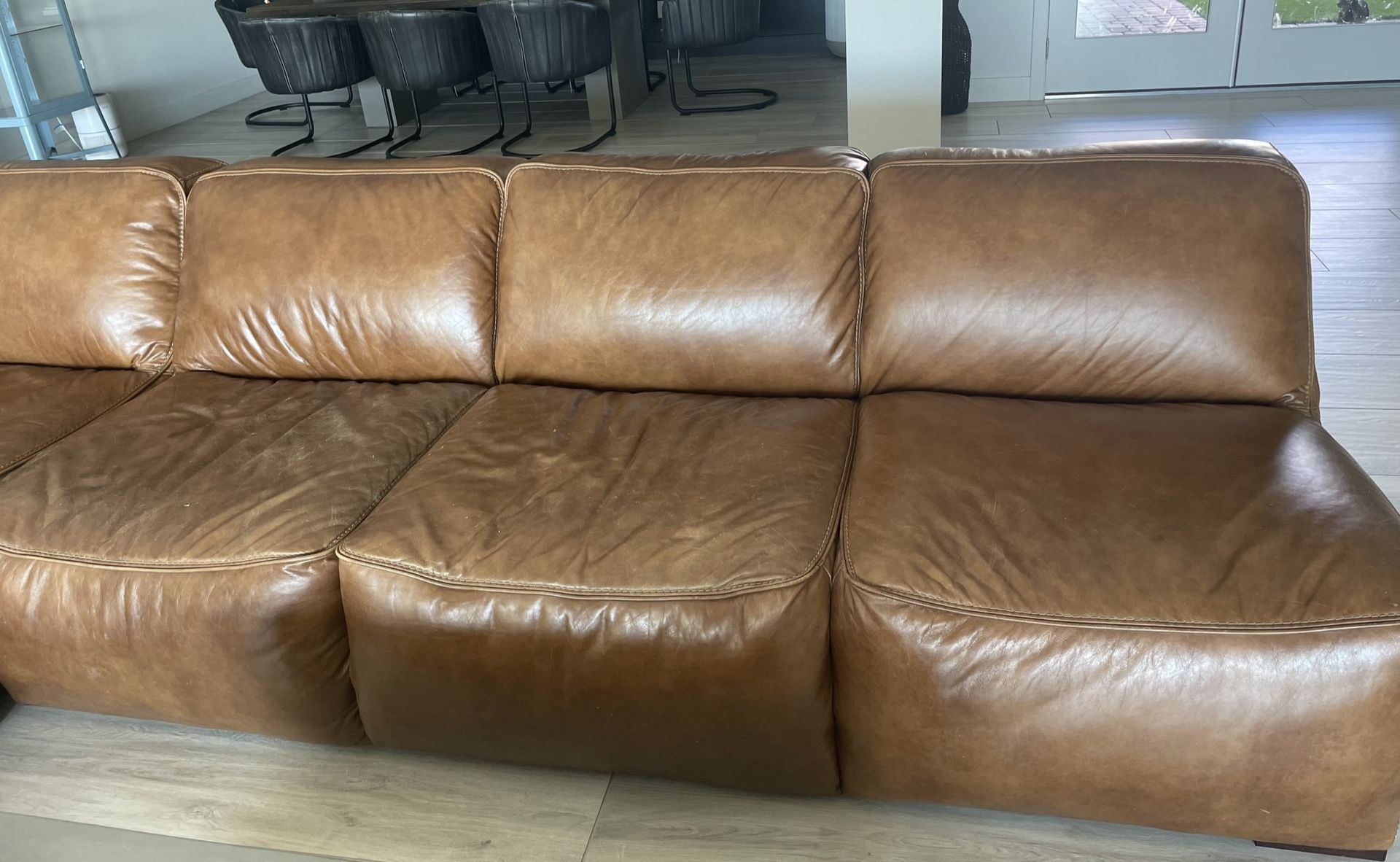 Burton 2024 leather sectional