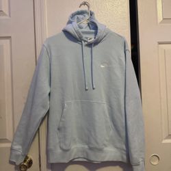 light blue nike hoodie