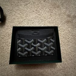 Brand New Black Goyard Card Holder