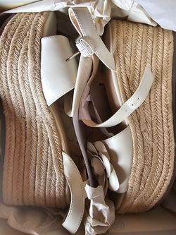 White Platform Espadrille Sandals
