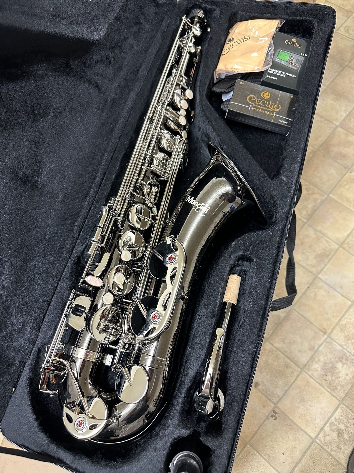 Nice Silver TENOR Saxophone with New Reeds $550 Firm