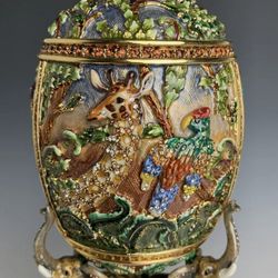 Jay Strongwater SAFARI EGG *MAKE an OFFER 