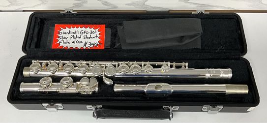 Giardinelli GFL-301 Silver Plated Student Flute W/ Case