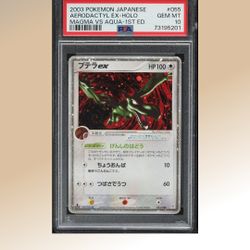 Pokemon Psa 10 1st Edition Japanese Aerodactyl Ex