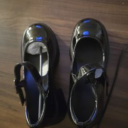 Chunky Platform Black  Mary Janes Woman's Shoes