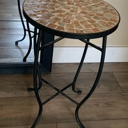 Mosaic Tile Crafted Accent Side Table