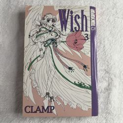 Wish Vol 3 Manga by CLAMP Tokyopop 2003 English Edition Rare OOP Fantasy Romance