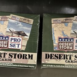 1991 Proset Desert Storm Boxes