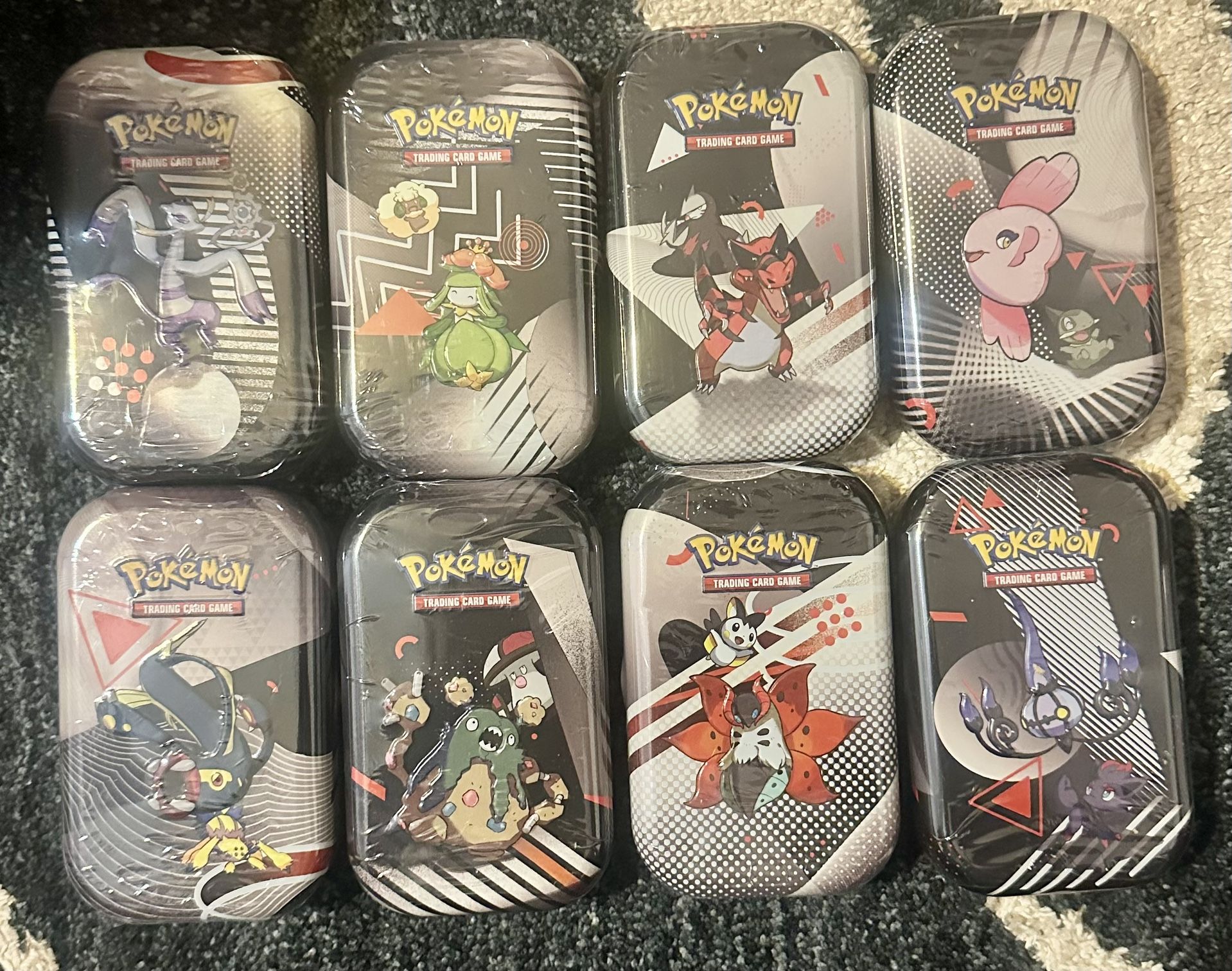 Pokemon Unova Black Bolt White Flare Tin