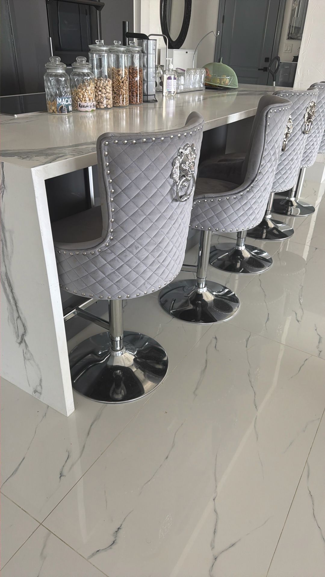 Velvet Barstools High Quality