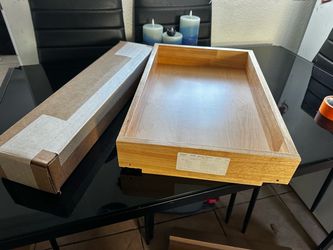 bandeja o cajón organizador extraíble de madera para gabinetes de cocina