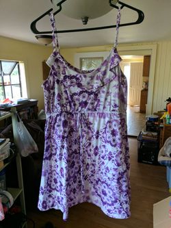 Purple summer dress size XL