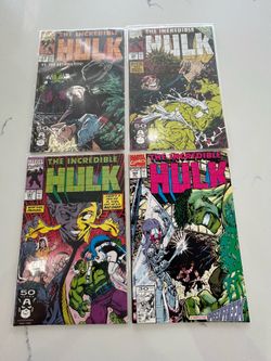 Incredible Hulk #383,385,387,388 Lot (1968 Series) Marvel Comics Abomination, Speedfreek, VF condition   Will separate individually