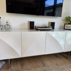 Modern White TV Stand / Sideboard